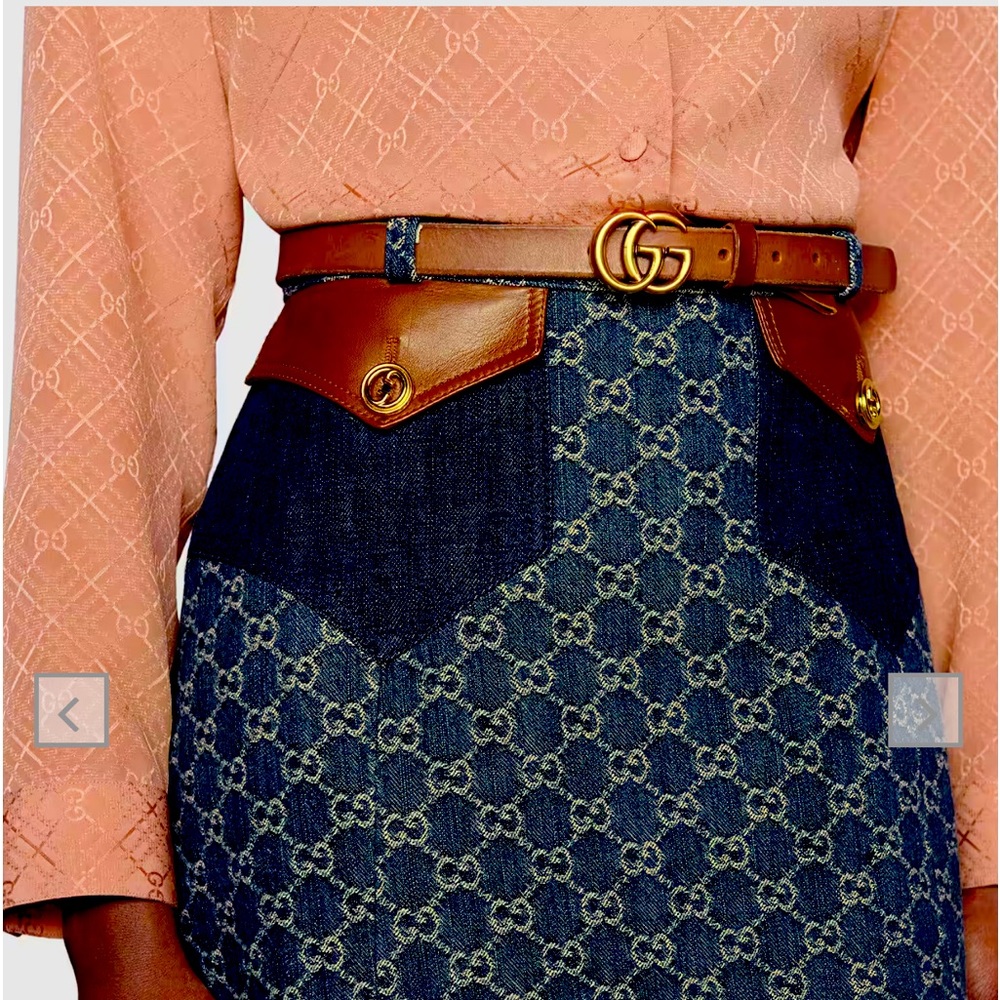 **SOLD**. Brown Leather Gucci Belt 85/34